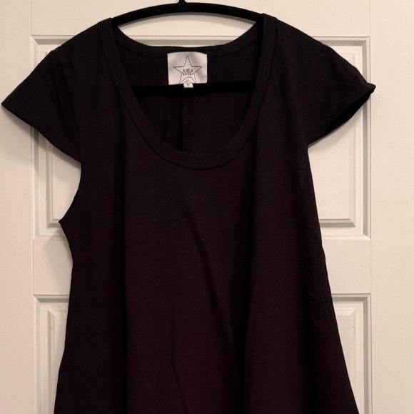 AREA Stars, Short Sleeve Ruffled Baby Doll Dress in Black, Medium, NWT/NEW - Picture 4 of 12